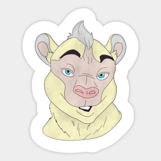 Anthro animal face Sticker